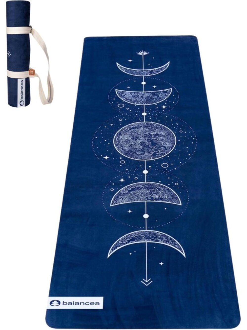 New Yoga Mat With Strap 5mm Non Slip Suede & TPE Eco-Friendly Fitness & Exercise